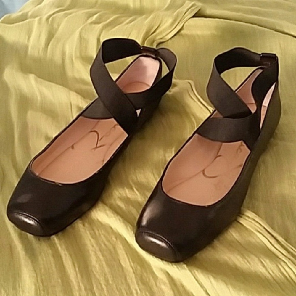 Jessica Simpson black ballet flats. Sz 7.5